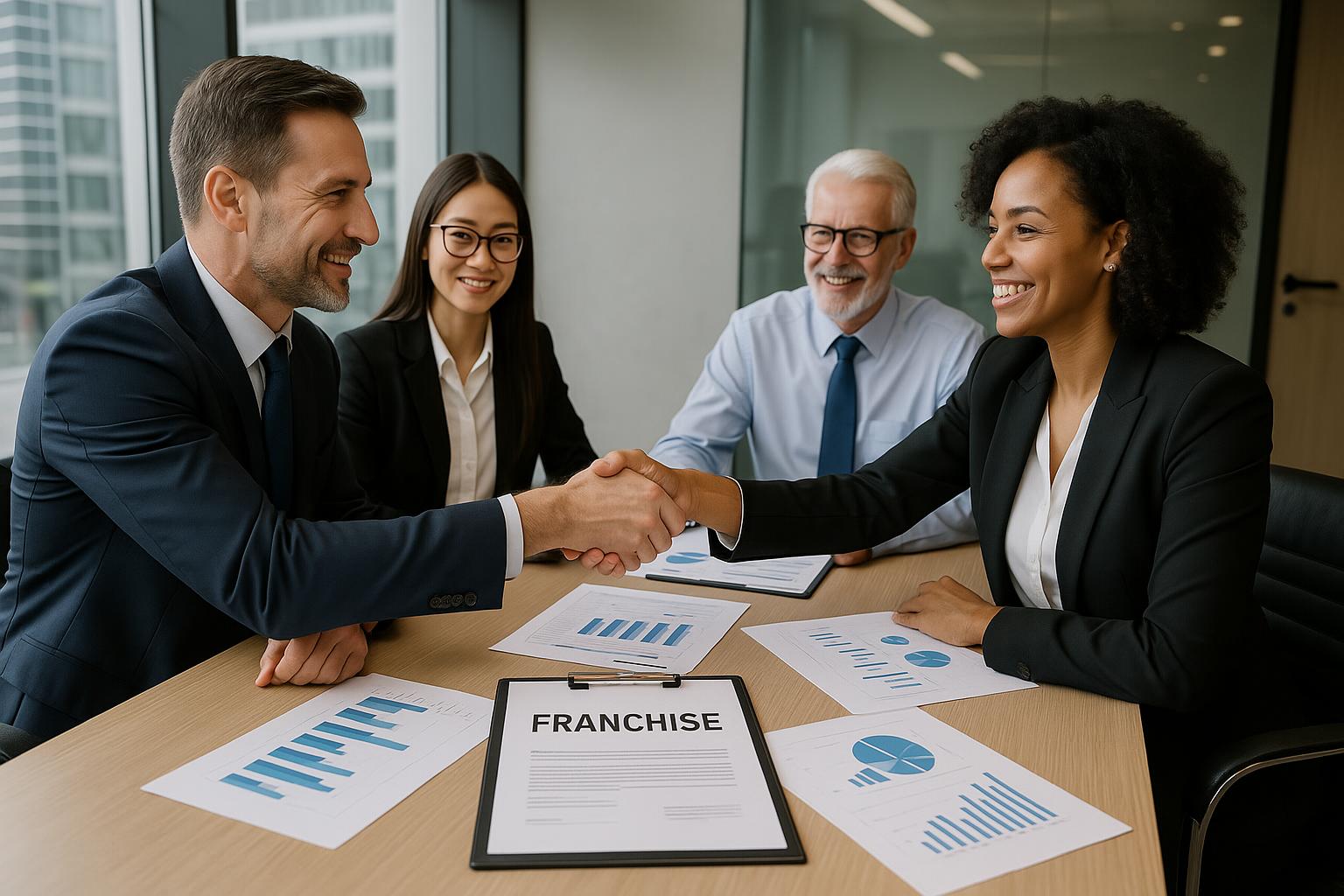 Franchise business meeting